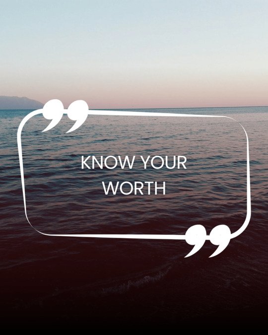 Know your worth